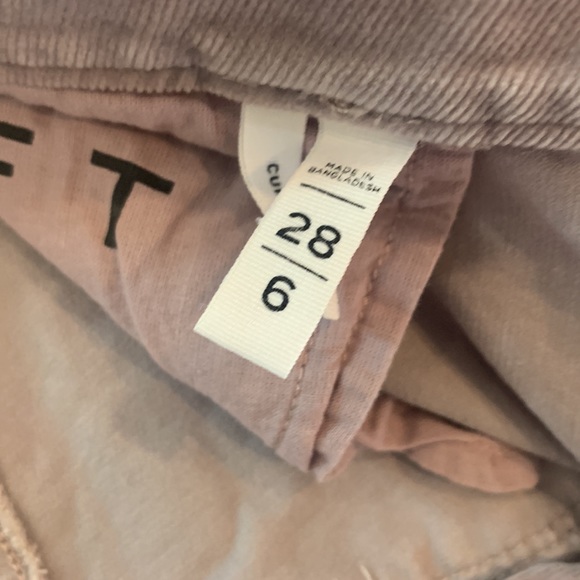 Ann Taylor LOFT Lilac Corduroy Modern Skinny Pants - Picture 3 of 4